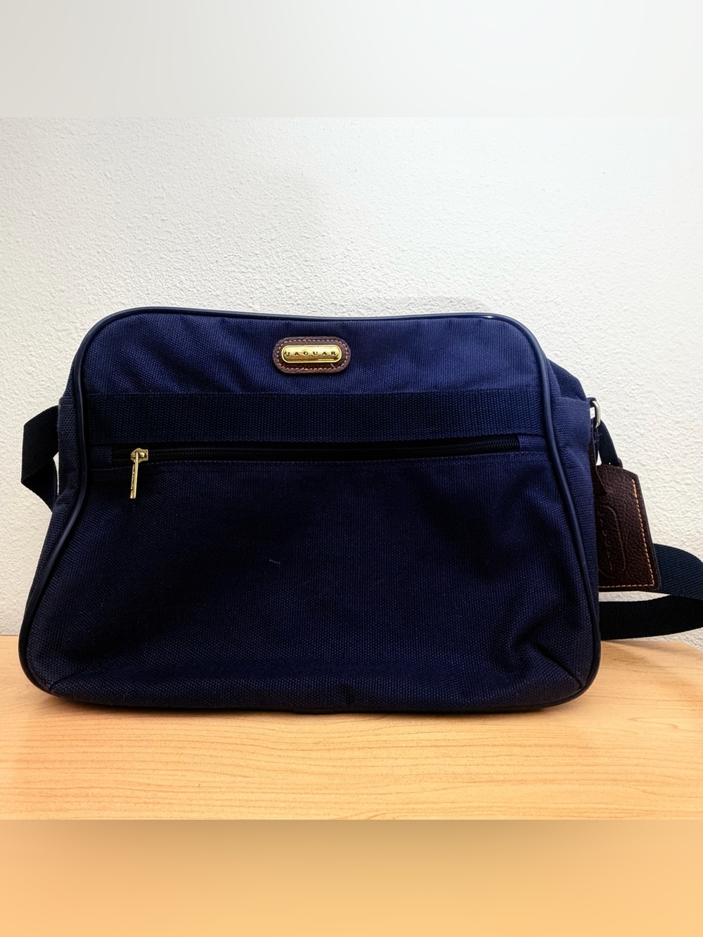 Navy Jaguar Carry On Travel Shoulder Bag 1990’s